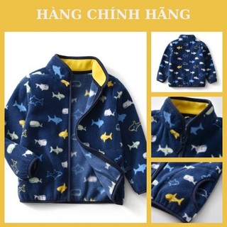 Áo khoác bé trai Little maven áo khoác nỉ bé trai cá AKN01