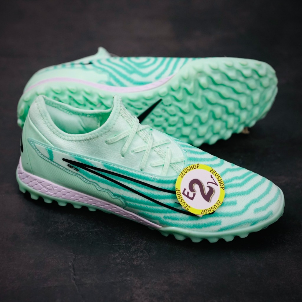 Giày bóng đá Phantom GX Pro Xanh Pastel, giày đá banh cỏ nhân tạo nam đã khâu đế - 2EVSHOP