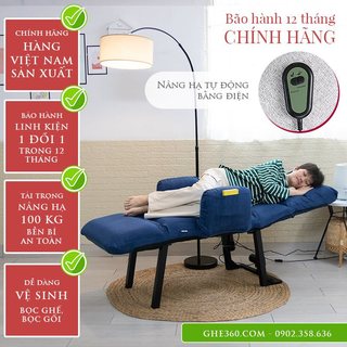 Ghế thư giãn, ghế tựa lưng cho người già, bà bầu, ghế ngủ ngồi, ghế dựa lưng nâng hạ người bệnh