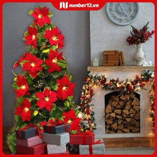 Dây hoa trạng nguyên - vòng hoa trạng nguyên gồm 10 đèn led dài 2m phụ kiện trang trí noel giáng sinh lễ tết năm mới