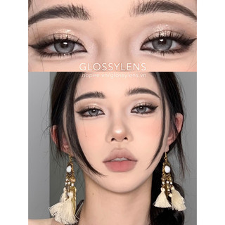 Kính áp tròng HD GRAY Lens | Size giãn nhẹ HSD 3tháng. Giá 1 đôi tặng khay @glossylens.vn