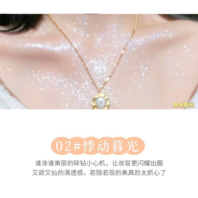 Phấn Phủ Bột Trang Điểm Love Alpha Và Jomeel Có Nhũ Lấp Lánh Sáng Mịn Da