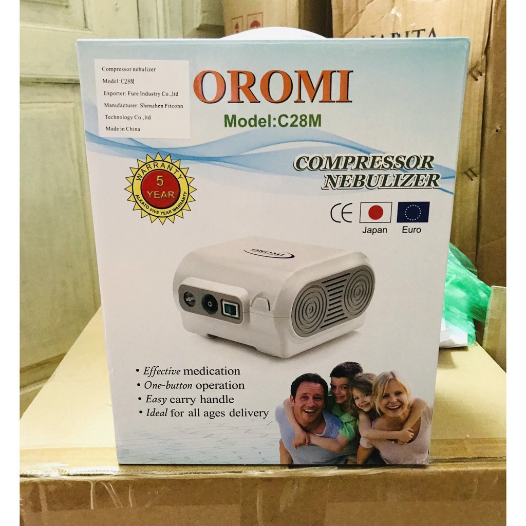 MÁY XÔNG KHÍ DUNG + HÚT MŨI OROMI CM28  000