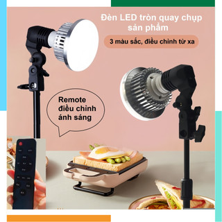 Bộ đèn chiếu sáng livestream đui e27 + chân đế + bóng led