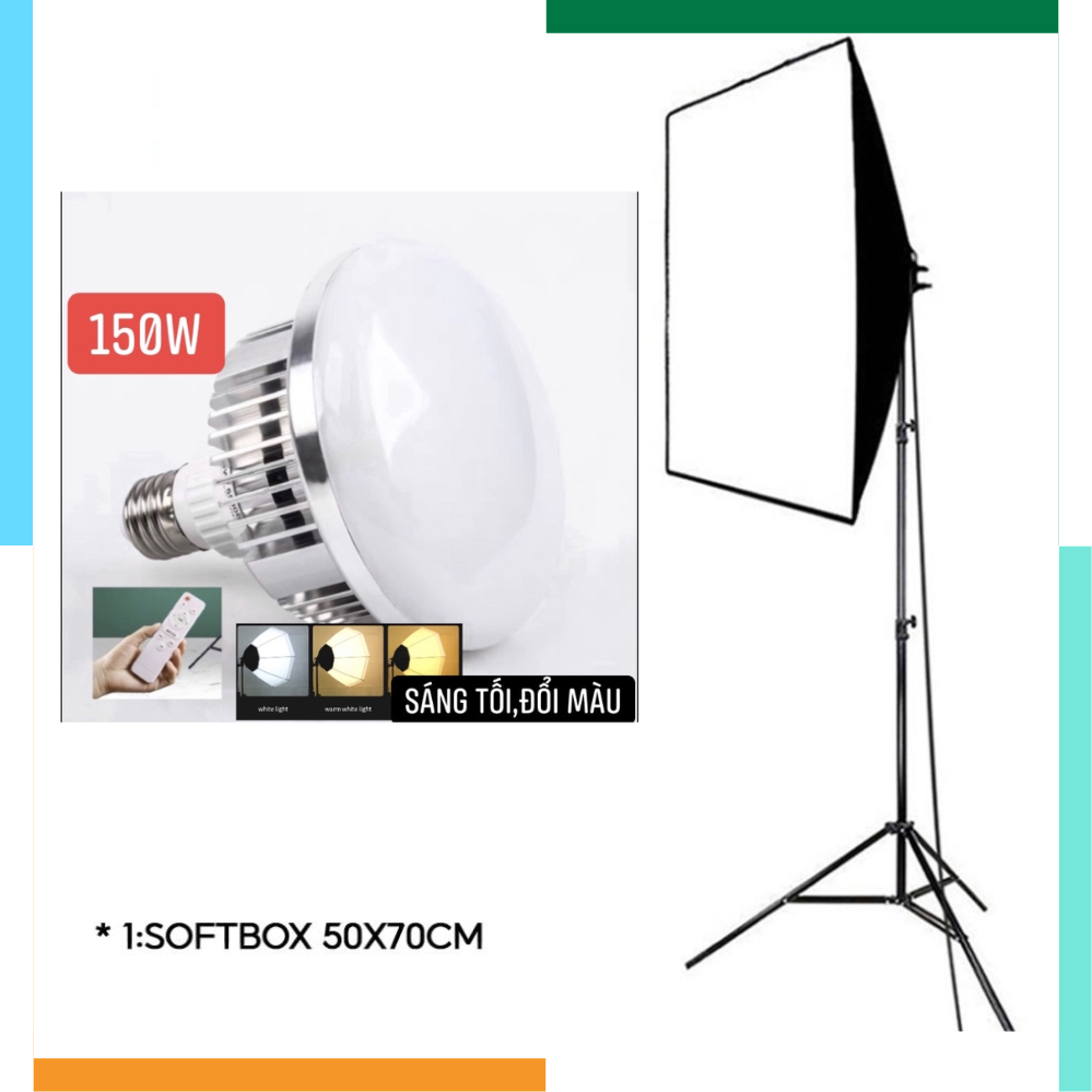 Bộ đèn studio softbox chụp ảnh, quay phim, Livestream chuyên nghiệp