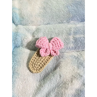 [by.LAINE] KẸP TÓC NƠ len crochet handmade (ẢNH THẬT)