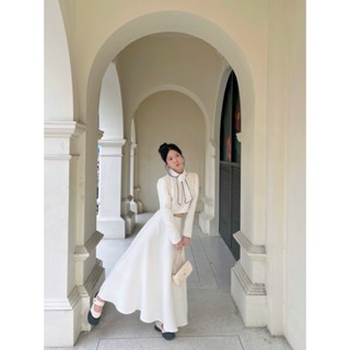 Set dạ Tweed TẶNG HOA TRÀ GÀI phối viền sang chảnh thiết kế Bonheur Miyu Set