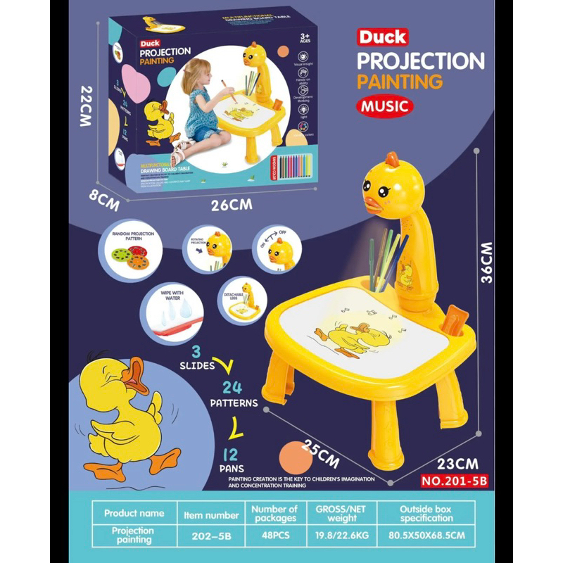 Bàn chiếu vịt 201-5b