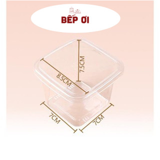 Set 10/ 50 cái hộp nhựa vuông b10-8