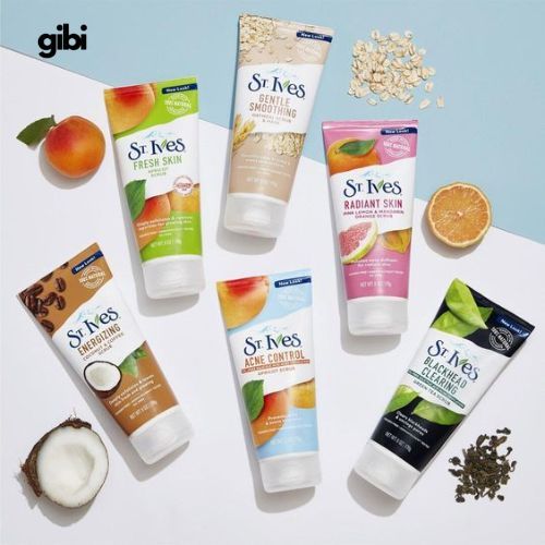 Tẩy tế bào chết cho da mặt St. Ives Radiant Skin Face Scrub