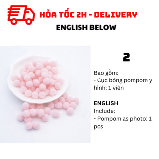 Cục Bông Pompom Trang Trí Pompom BBNE63