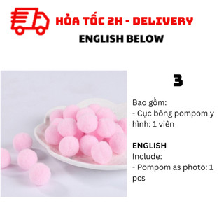 Cục Bông Pompom Trang Trí Pompom BBNE63