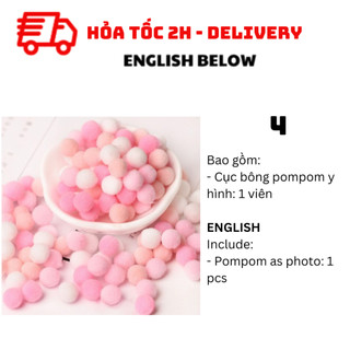 Cục Bông Pompom Trang Trí Pompom BBNE63