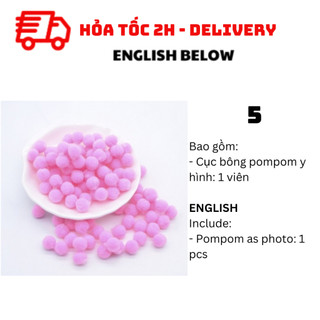 Cục Bông Pompom Trang Trí Pompom BBNE63