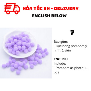 Cục Bông Pompom Trang Trí Pompom BBNE63