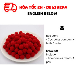 Cục Bông Pompom Trang Trí Pompom BBNE63