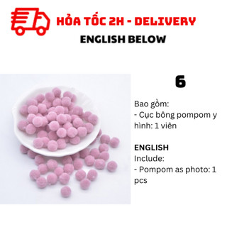 Cục Bông Pompom Trang Trí Pompom BBNE63