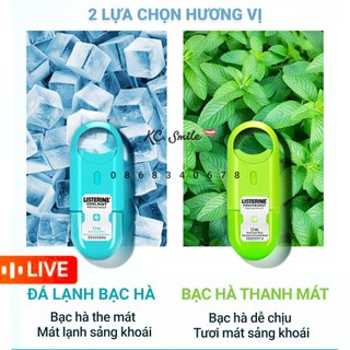 Xịt thơm miệng Listerine Coolmint Pocketmist Mỹ - khử mùi hôi miệng, diệt khuẩn lưu hương lâu 7,7ml