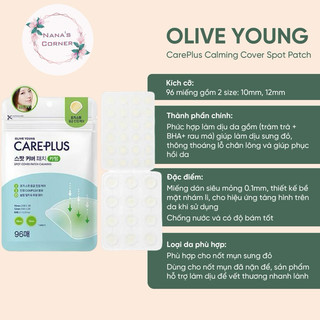 Miếng Dán Mụn Olive Young Care Plus Scar Cover Spot Patch
