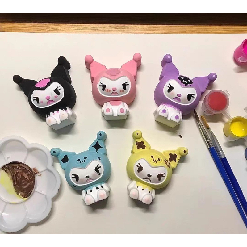 Set tô tượng mini kèm màu và bút tô