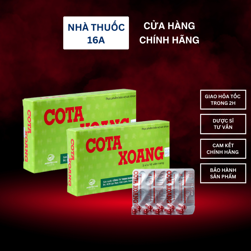 COTA XOANG - HỖ TRỢ GIẢM CÁC TRIỆU CHỨNG XOANG, ĐAU ĐẦU