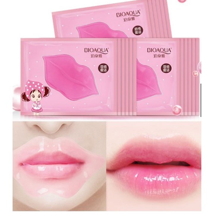 Mangtaybaby - Mặt nạ môi Collagen Bioaqua