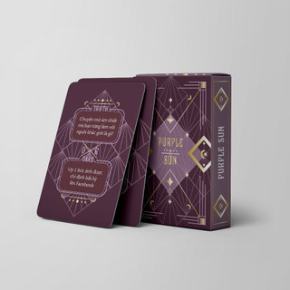 Bộ PURPLE SUN, GREEN MOON  lựa chọn thực hiện thử thách- Party Game Trò chơi tiệc tùng -Thẻ Bài BoardGame THE KAS thú vị