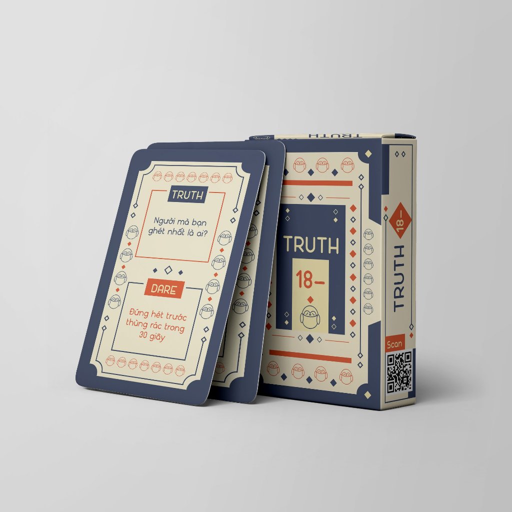Bộ bài NÓI hay Làm, Truth Or Dare “Truth 18 -” Thẻ Bài BoardGame Thú Vị THEKAS