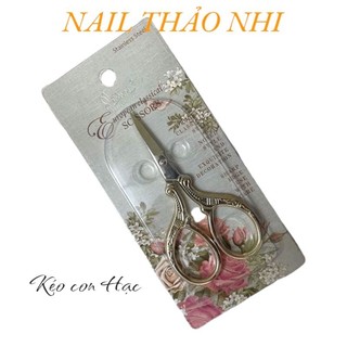 Kéo cắt form móng tay giá rẻ, kéo con hạc nail thao nhi
