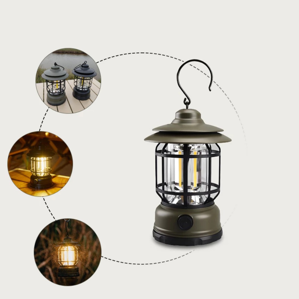 Đèn măng xông sạc pin siêu sáng