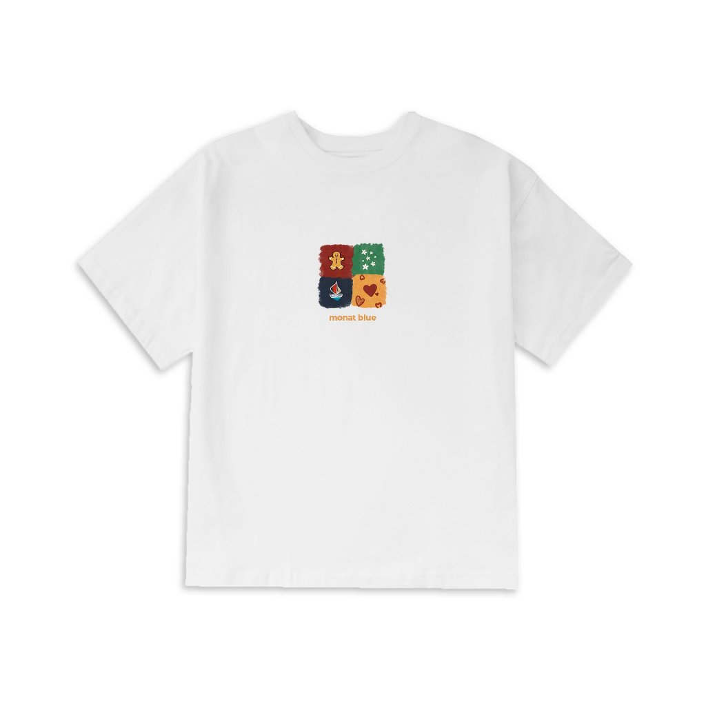MONAT BLUE TEE FOUR SEASONS - Áo thun 100% cotton form rộng unisex