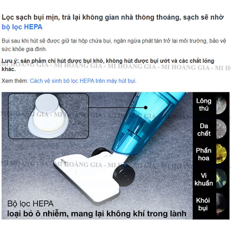 Máy Hút Bụi Cầm Tay Deerma DX118C -Bảo Hành Chính Hãng 12Tháng