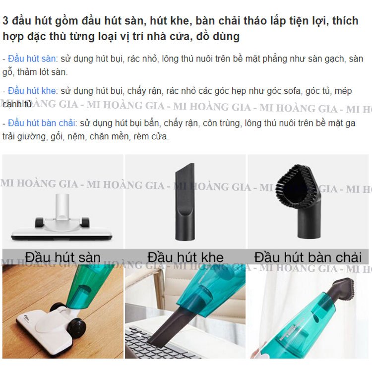 Máy Hút Bụi Cầm Tay Deerma DX118C -Bảo Hành Chính Hãng 12Tháng