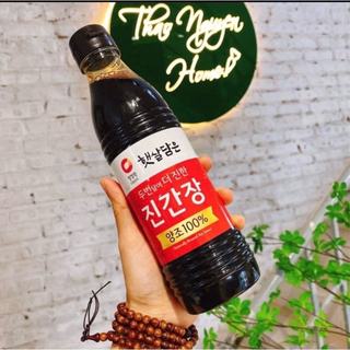 Nước tương , xì dầu daesang hàn quốc 500ml