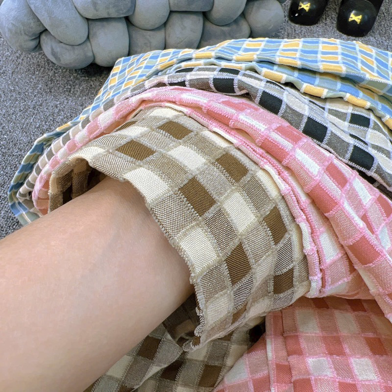 Quần Caro kẻ màu mới 2023, chất liệu cao cấp, màu sắc trẻ trung, lưng chun cao, dây rút thật.