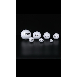 Quả cầu xốp kích thước đường kính 2cm,3cm,4cm,5cm, 6cm,7cm, 8cm, 9cm,10cm, 12cm lẻ 1 quả