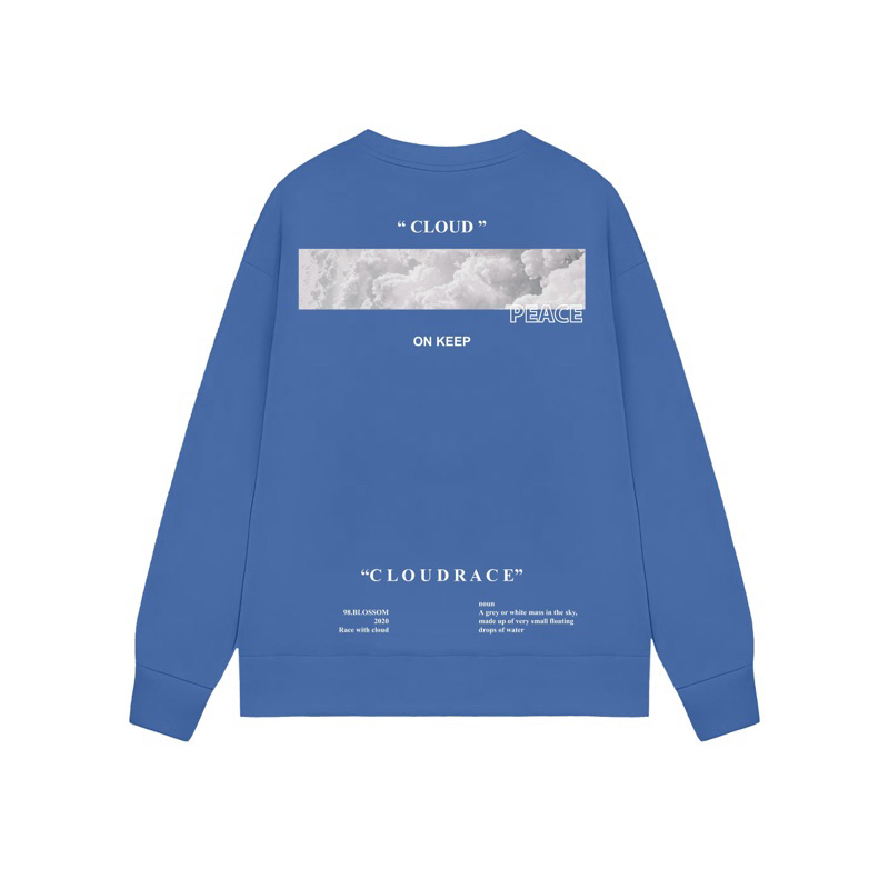 Sweater Cloud Race - Nỉ bông - Local Brand