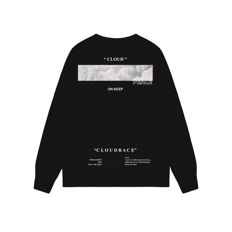 Sweater Cloud Race - Nỉ bông - Local Brand