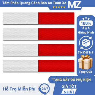 Miếng dán phản quang ô tô , miếng dán phản quang cảnh báo xe tải phát sáng, miếng dán phản quang 3C đặc biệt màu đỏ