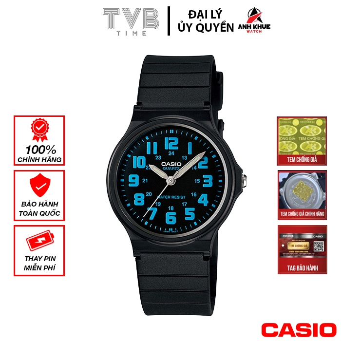 Đồng hồ unisex dây nhựa Casio chính hãng Anh Khuê MQ-71-2BDF