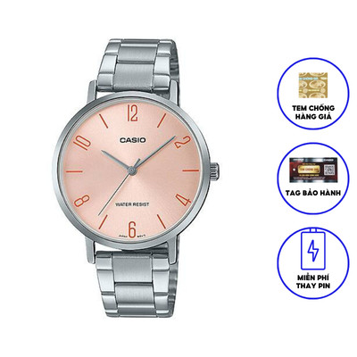 Đồng hồ nữ dây kim loại chính hãng Casio LTP-VT01D-4B2UDF