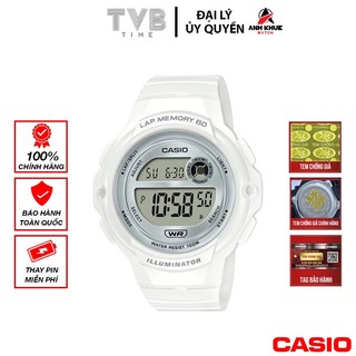 Đồng hồ nữ dây nhựa casio chính hãng lws-1200h-7a1vdf
