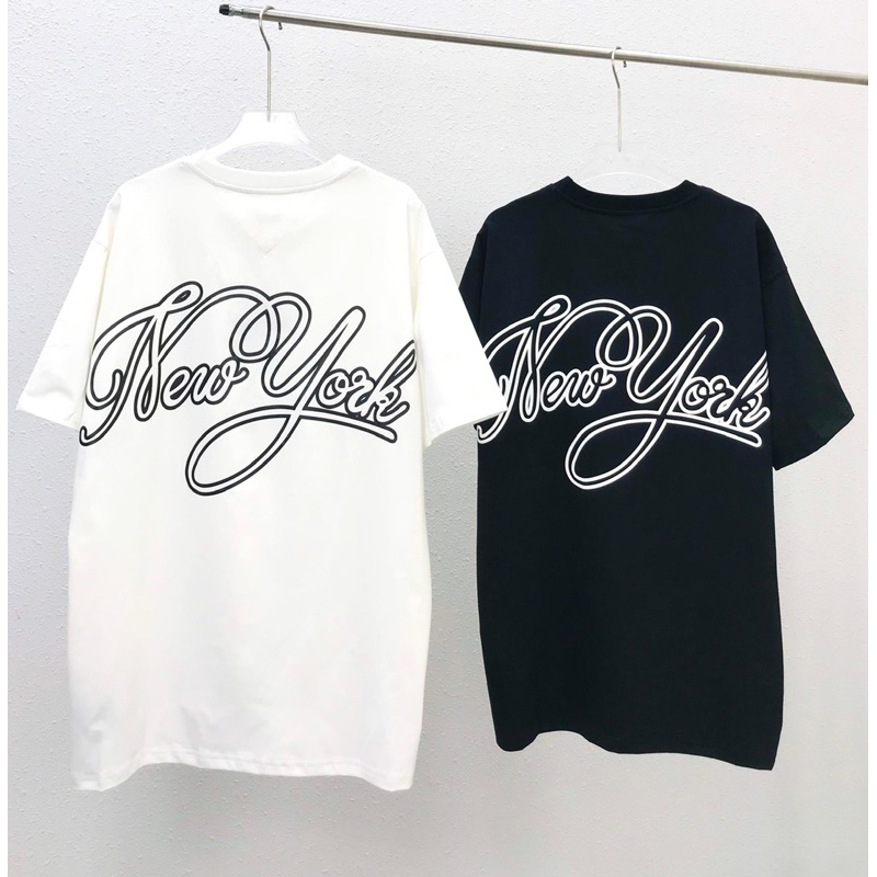 Áo Thun MLB x E.RA Big Logo 100% Cotton - Áo Phông Form Unisex Đầy Đủ Tem Tag MLB 019