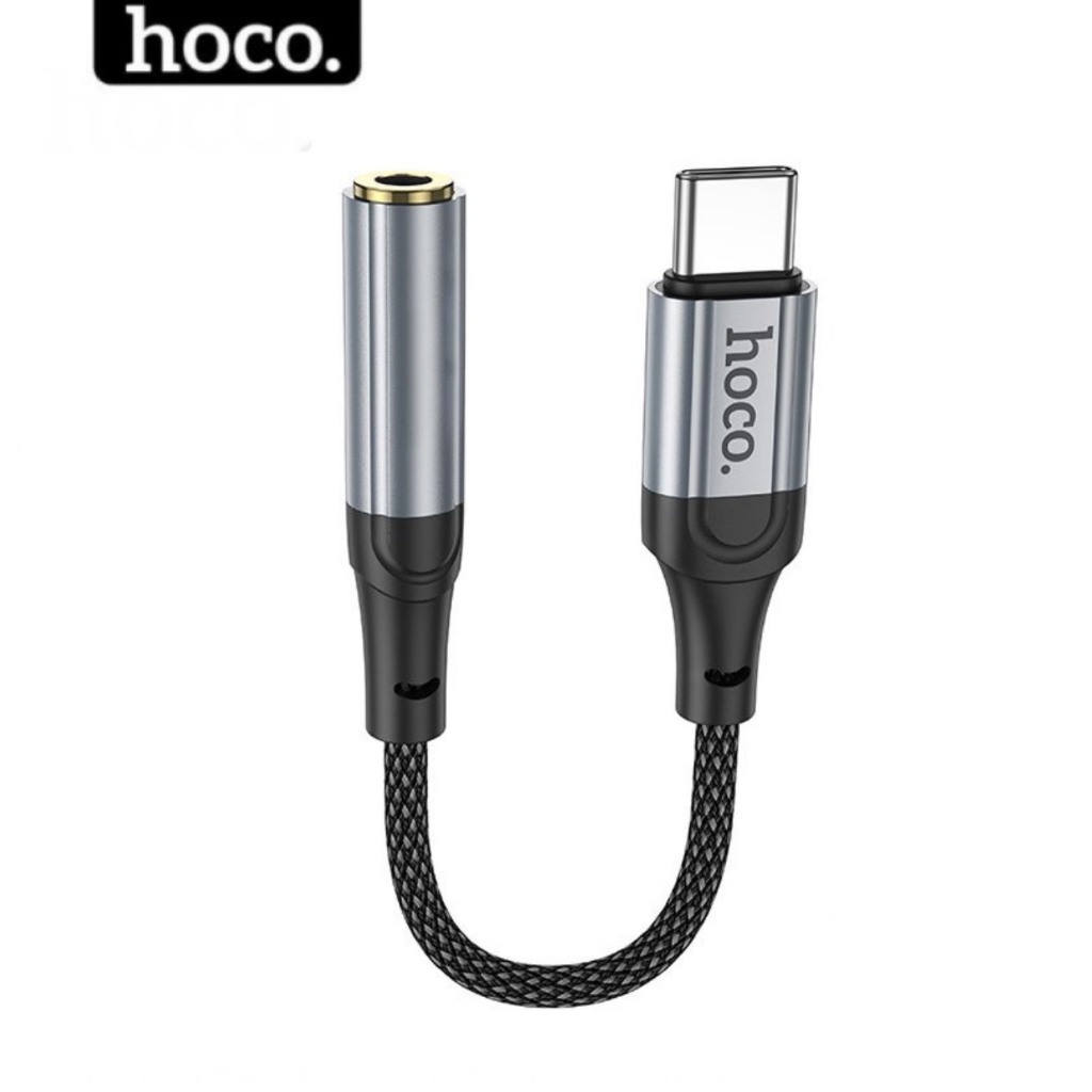 Jack chuyển đổi tai nghe type c sang 3.5mm có mic nói chính hãng Hoco dùng cho samsung xiaomi oppo ..