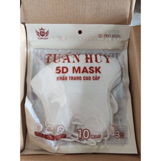 Hộp 100 cái Khẩu trang 5d tuấn huy  kháng khuẩn