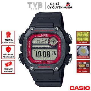 Đồng hồ nam dây nhựa casio chính hãng anh khuê dw-291h-1bvdf