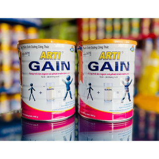 Sữa Arti Gain hồng 6-36 tháng tuổi (Lon 900g)