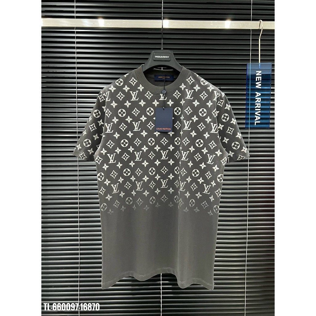 🔥Hot🔥Áo thun LV họa tiết monogram kim tuyến thiết kế hot trend Nam nữ New 2024