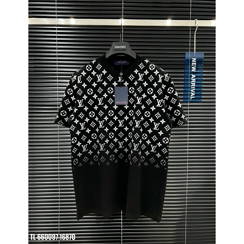 🔥Hot🔥Áo thun LV họa tiết monogram kim tuyến thiết kế hot trend Nam nữ New 2024