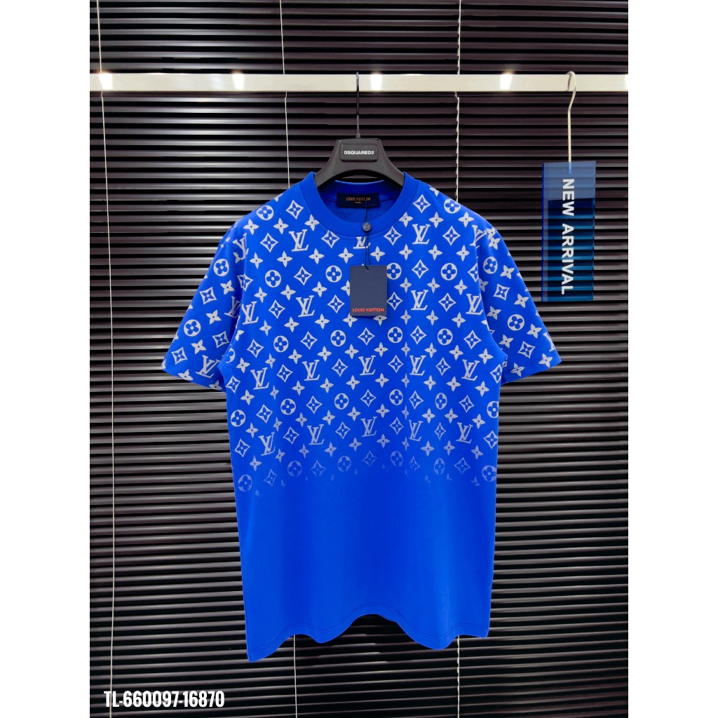 🔥Hot🔥Áo thun LV họa tiết monogram kim tuyến thiết kế hot trend Nam nữ New 2024
